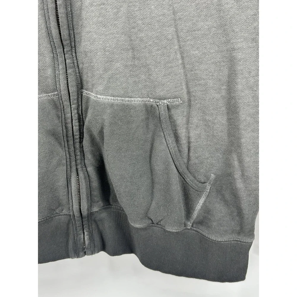 Harley Davidson Motorcycles Full Zip Hooded Sweat Jacket Gray men's 2XL